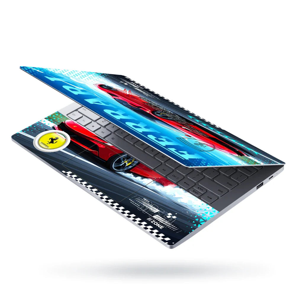 Universal Laptop Skin - Scuderia Ferrari Cyan Drift