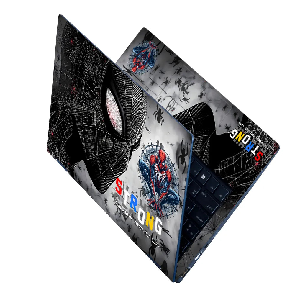 Laptop Skin - Dynamic Comic Spider-man Black Energy