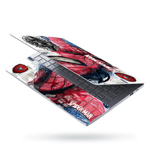 Universal Laptop Skin - Spider Hero Comic Collage