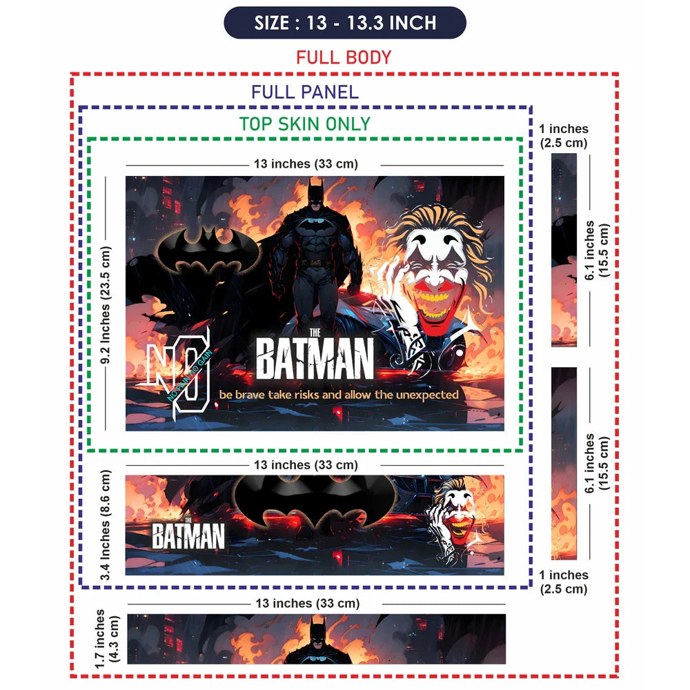 Universal Laptop Skin - Batman Dark Fire Poster