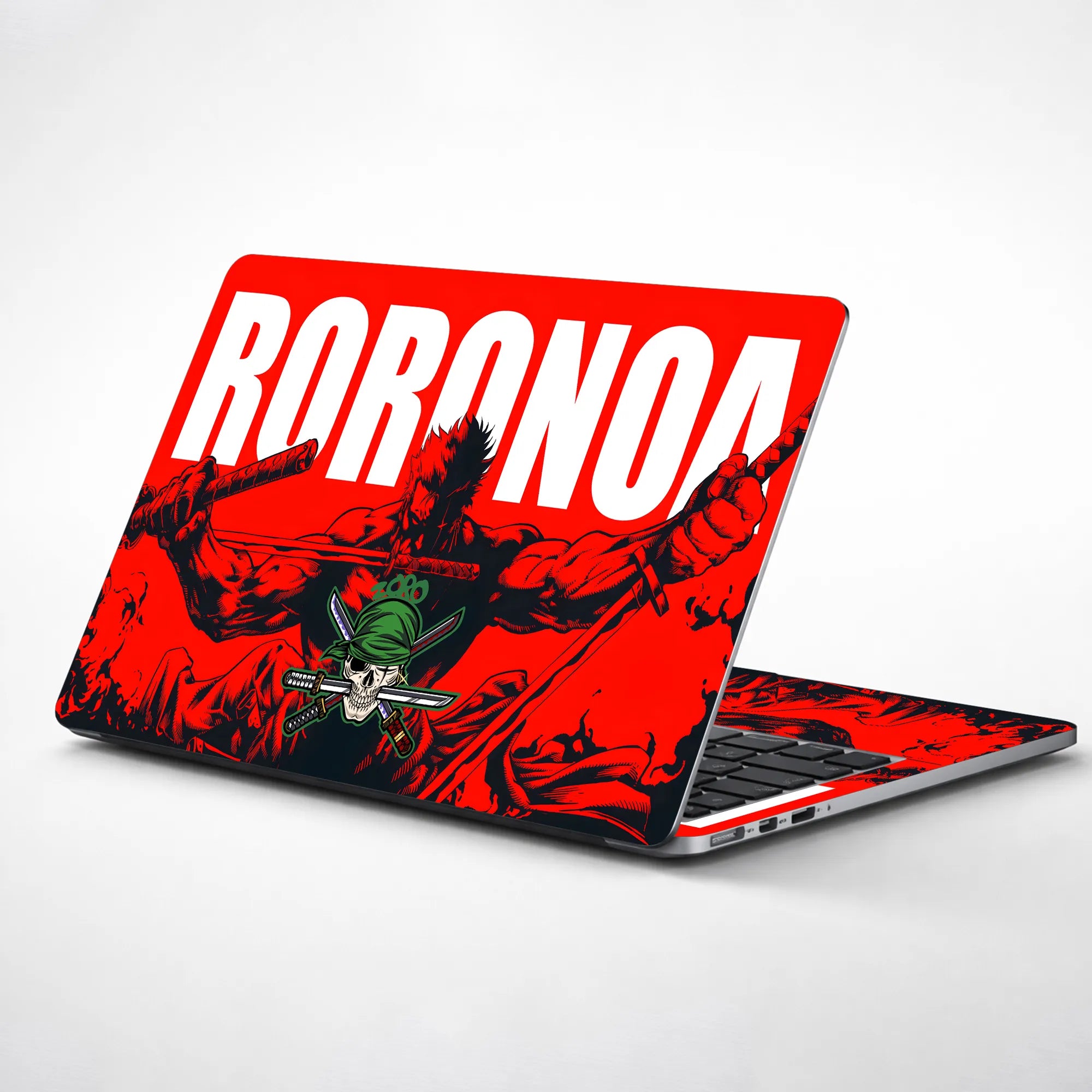 Laptop Skin - Dynamic Manga Warrior Red Fury