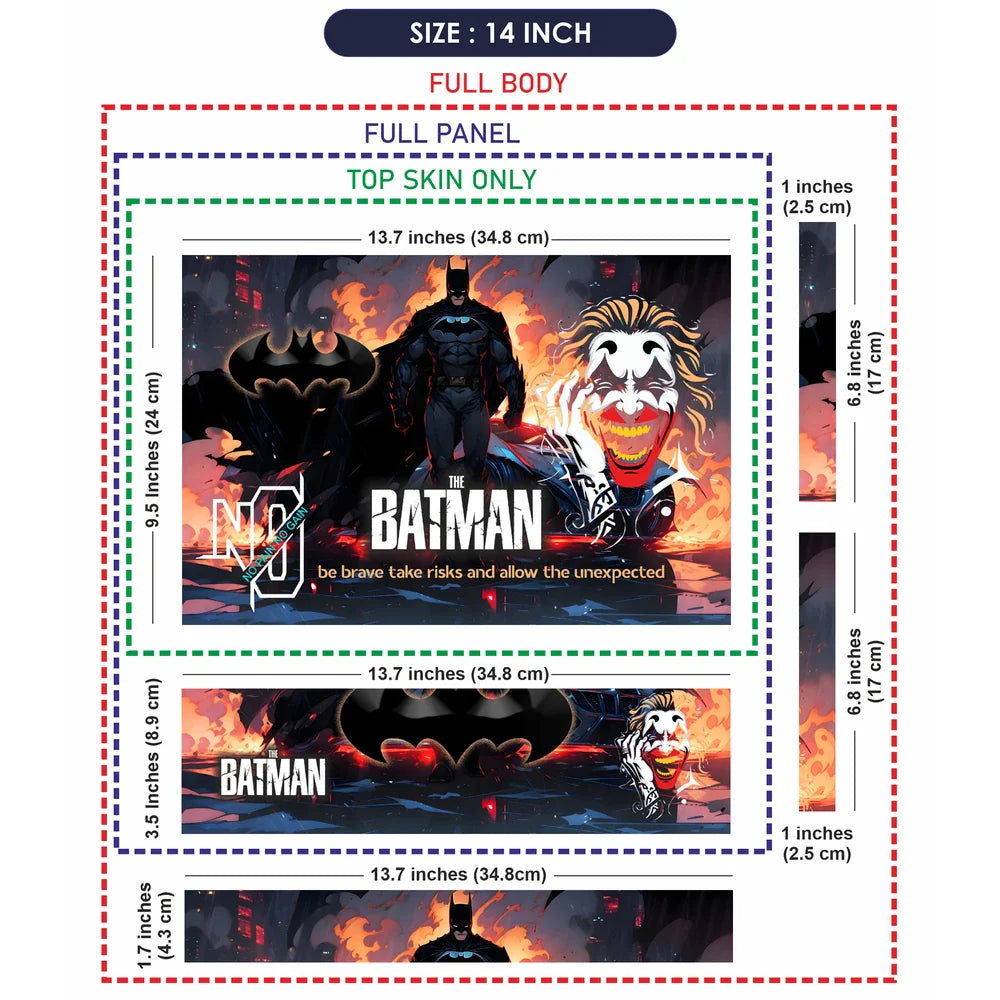 Universal Laptop Skin - Batman Dark Fire Poster