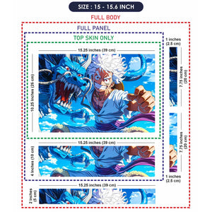 Universal Laptop Skin - Luffy Dragon Art