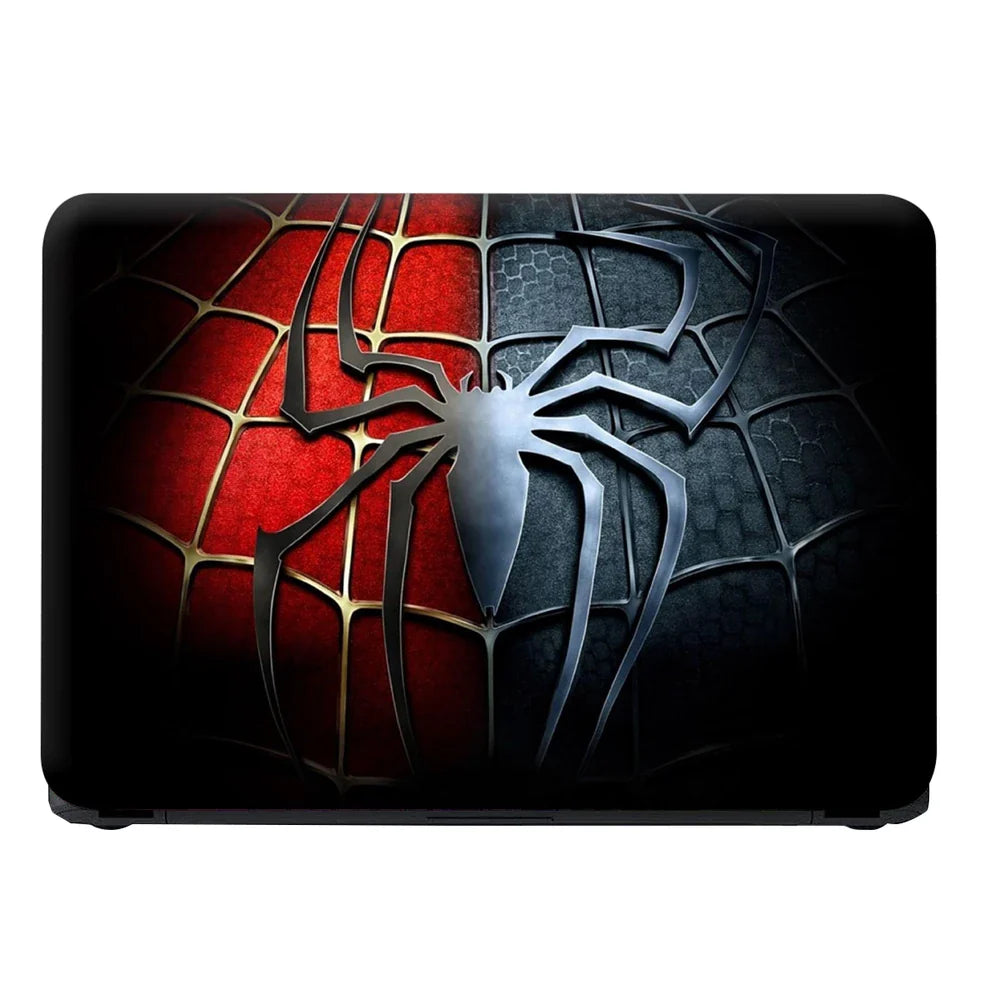 Universal Laptop Skin - Black Spider Red Black