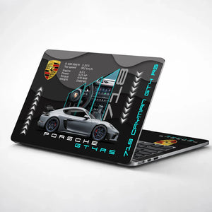 Universal Laptop Skin - Porsche 718 Cayman Style