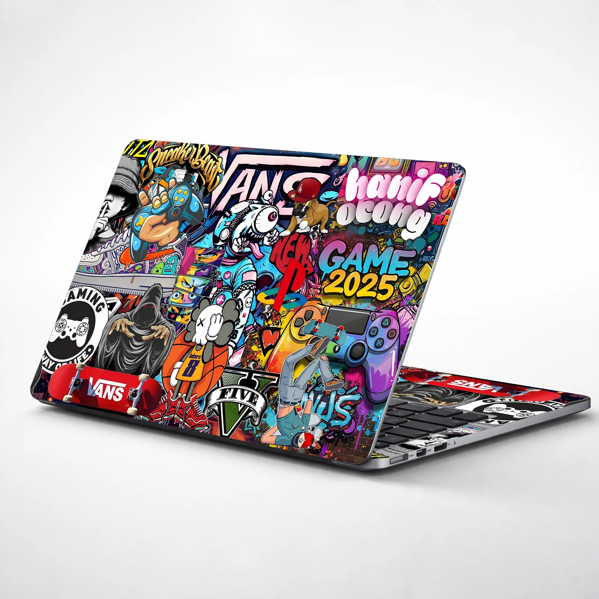 Laptop Skin - Vibrant Street Art Urban Culture Explosion
