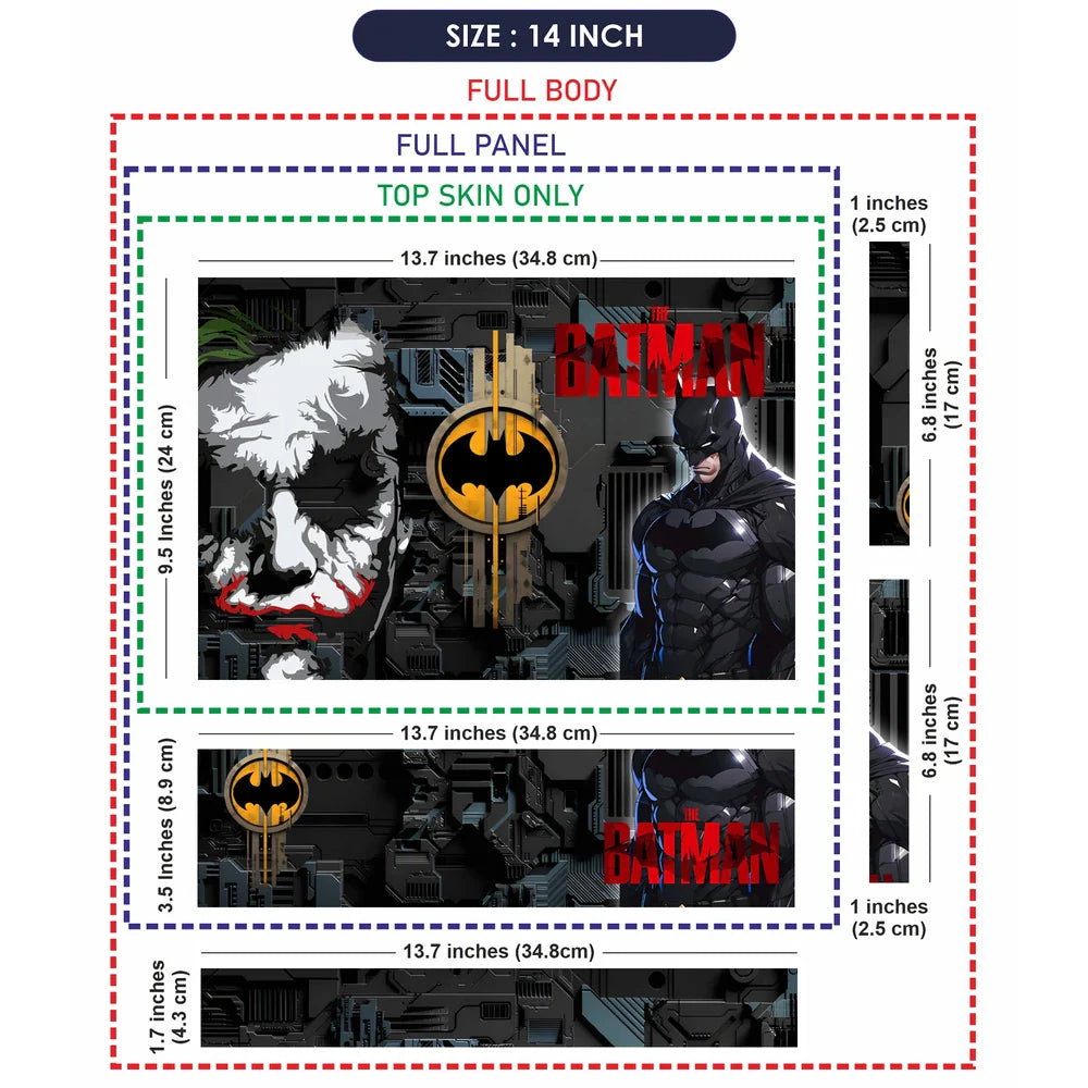 Universal Laptop Skin - The Batman & Joker