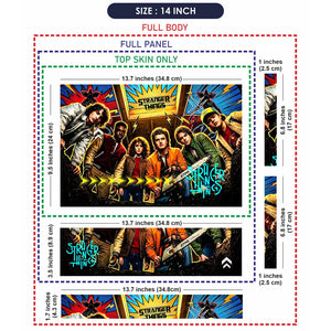 Universal Laptop Skin - Stranger Things Retro Horror Squad Pop Art