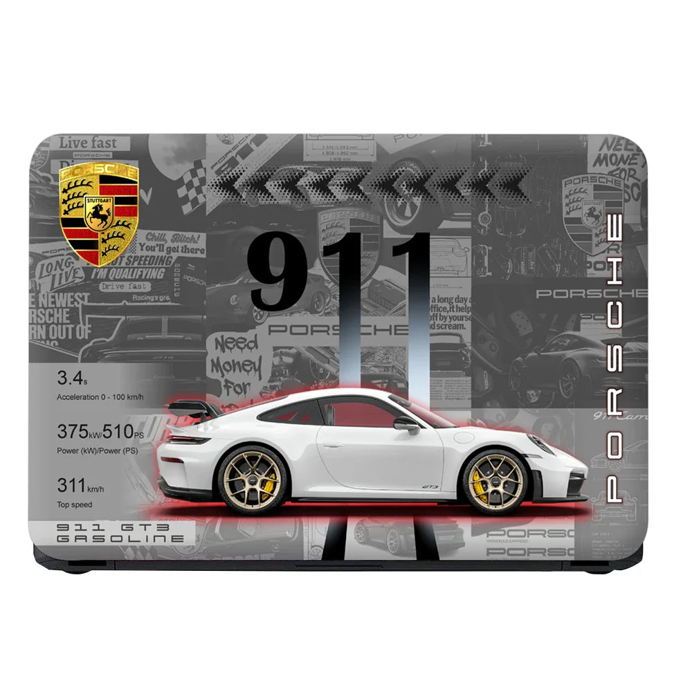 Universal Laptop Skin - Porsche 911 Classic Grey