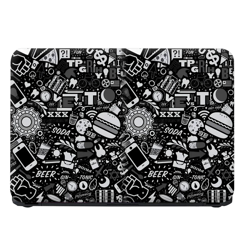Universal Laptop Skin - Fast Food Soda Sticker Bomb