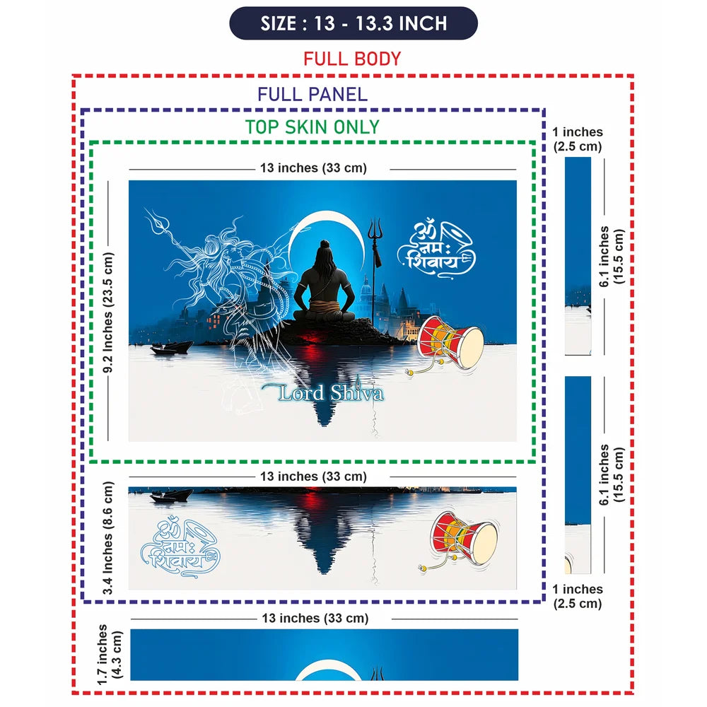 Laptop Skin - Lord Shiva Meditation Om Namah Shivaya