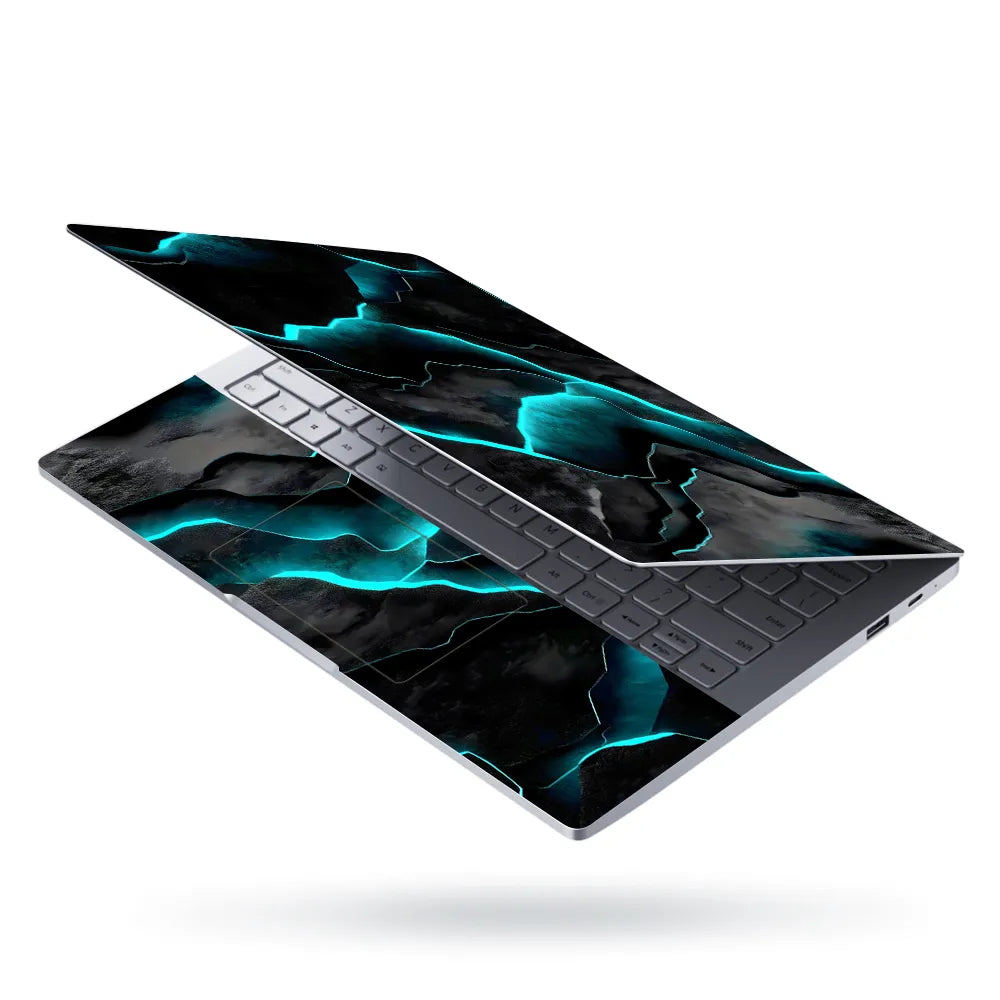 Laptop Skin - Futuristic Abstract Black Blue Texture