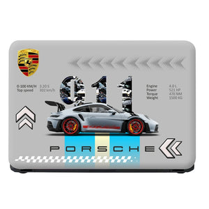 Universal Laptop Skin - Porsche 911 GT3 Grey Art