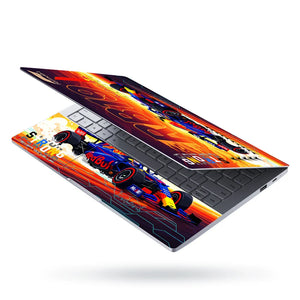 Universal Laptop Skin - Blue Red RB19 Racing Car Art