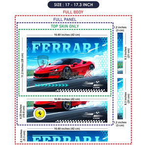 Universal Laptop Skin - Scuderia Ferrari Cyan Drift