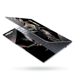 Laptop Skin - Dynamic Anime Ninja Intense Red Black