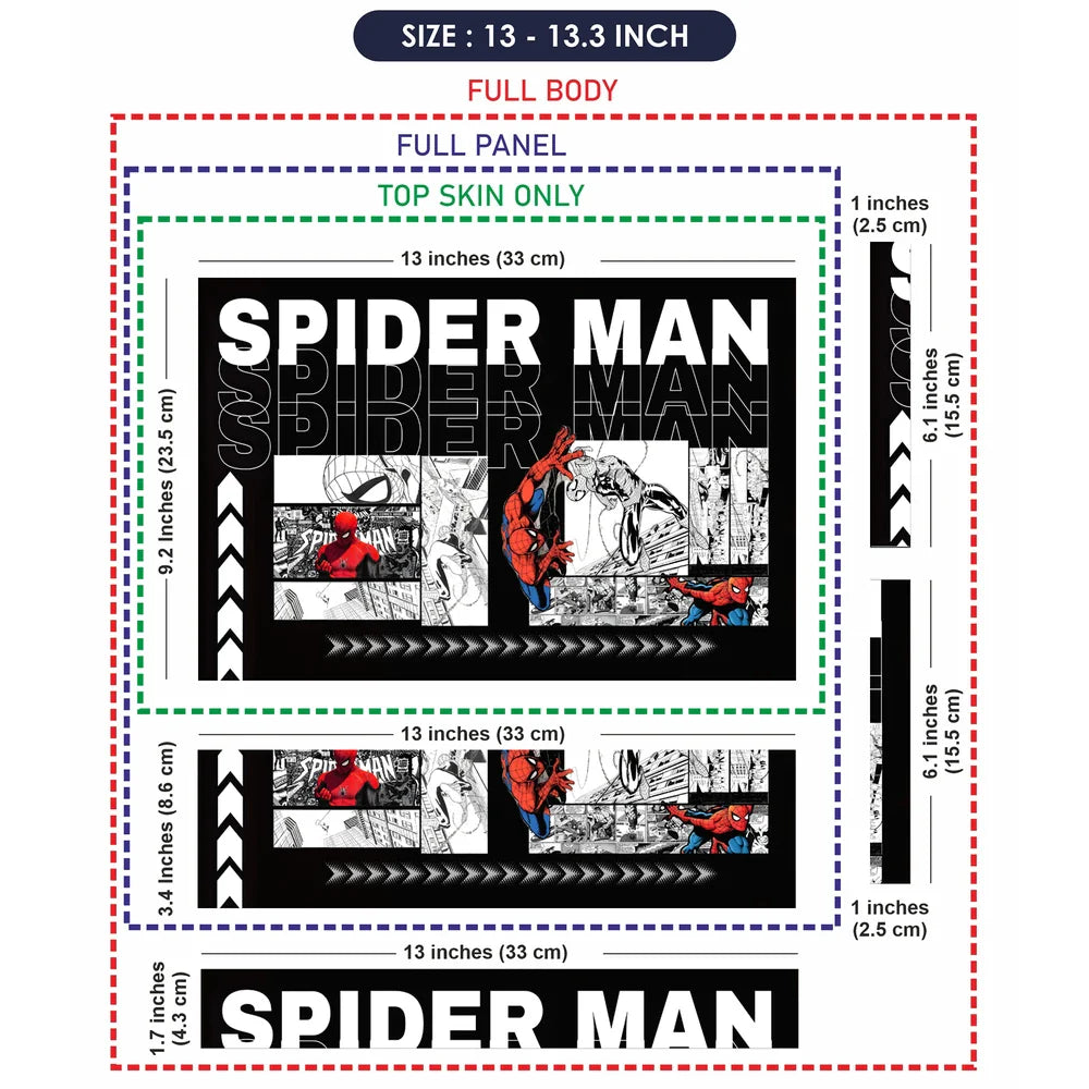 Universal Laptop Skin - Spider-Man Pop Art Comic Print