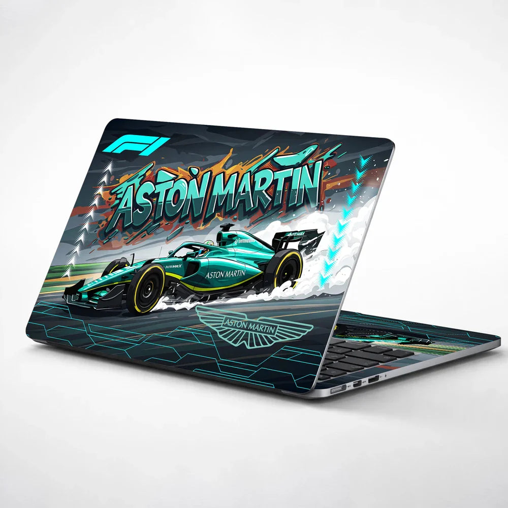 Universal Laptop Skin - Aston Martin F1 Speed Art