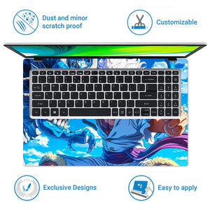 Universal Laptop Skin - Luffy Dragon Art