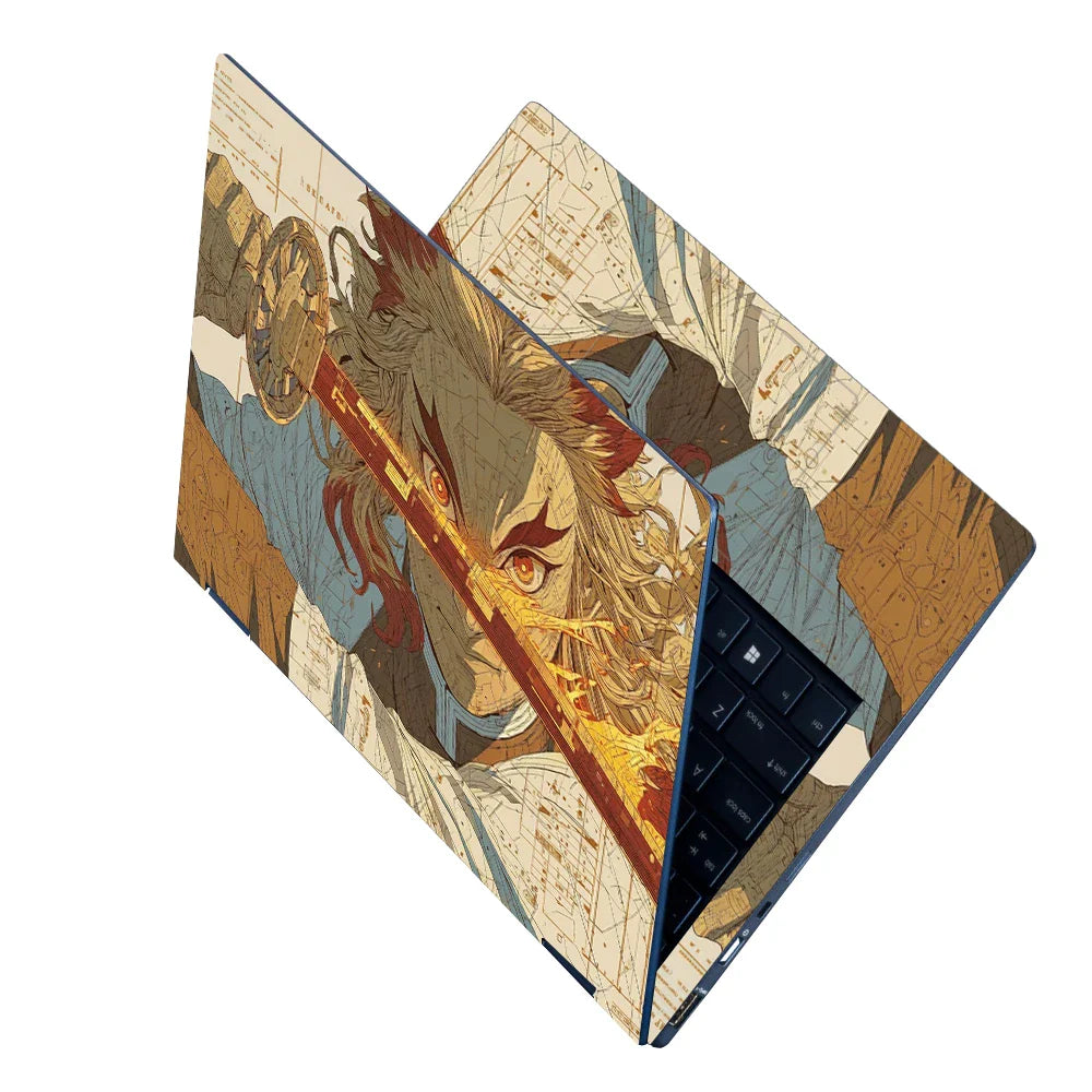 Universal Laptop Skin - Samurai Sketch