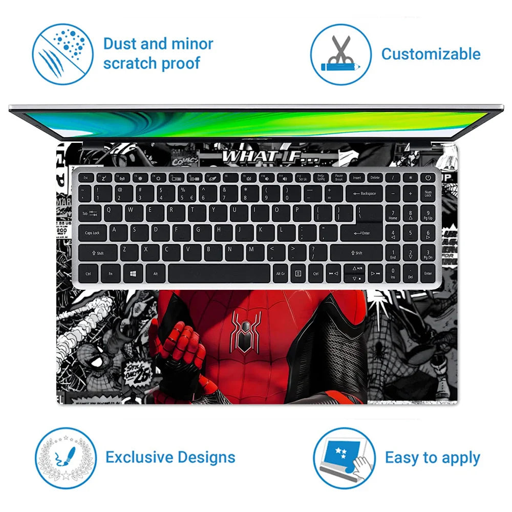 Universal Laptop Skin - Spiderman Action Pose