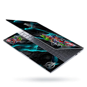 Laptop Skin - Vibrant Comic Superheroes Dynamic Action