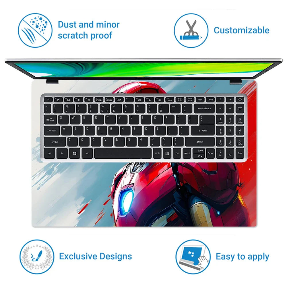 Universal Laptop Skin - Iron Man in Red Suit