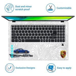 Universal Laptop Skin - Porsche Blue 911 GT3