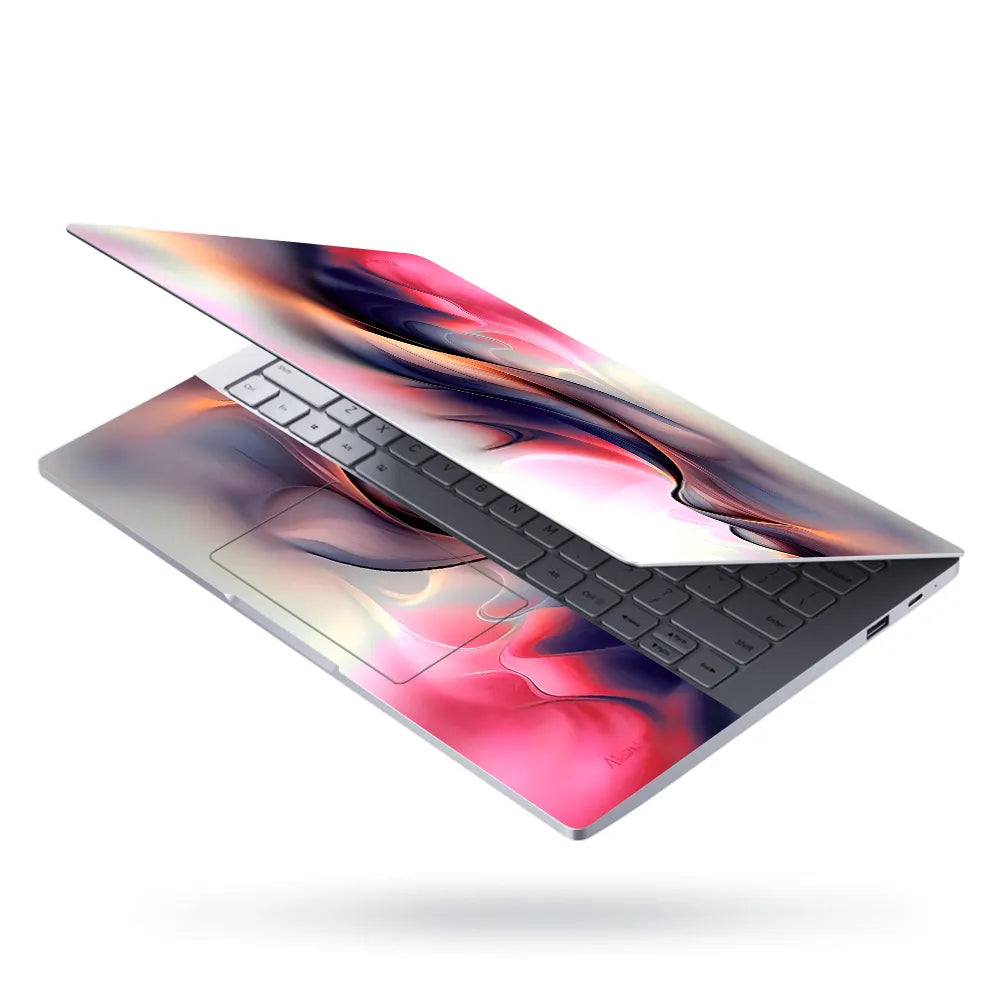 Laptop Skin - Fluid Abstract Waves Soft Pastel Hues