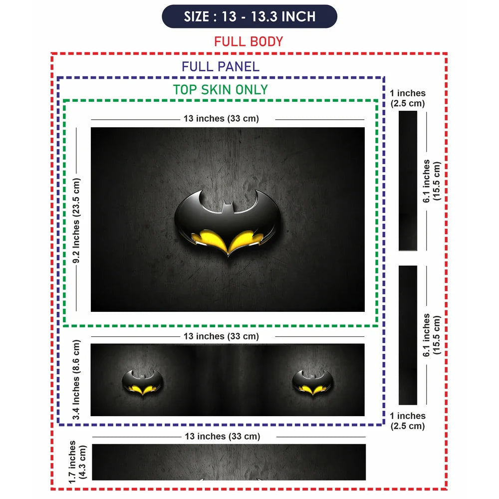 Universal Laptop Skin - Batman Logo Yellow