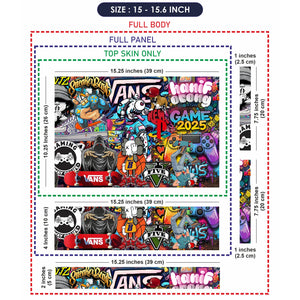 Laptop Skin - Vibrant Street Art Urban Culture Explosion