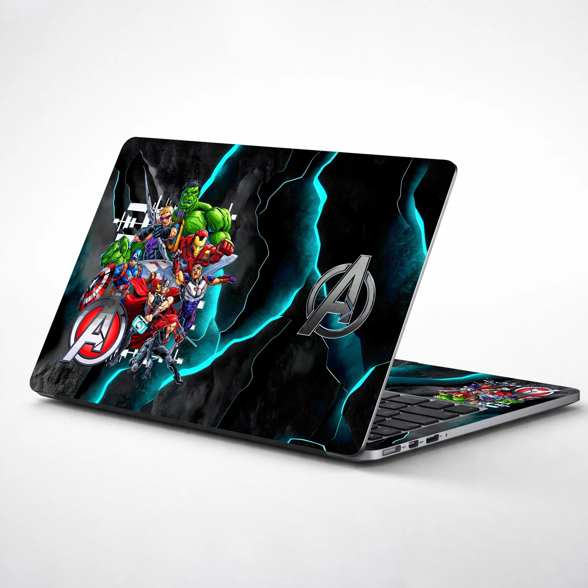 Laptop Skin - Vibrant Comic Superheroes Dynamic Action