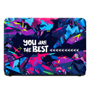 Laptop Skin - Neon Cyber Praise Burst