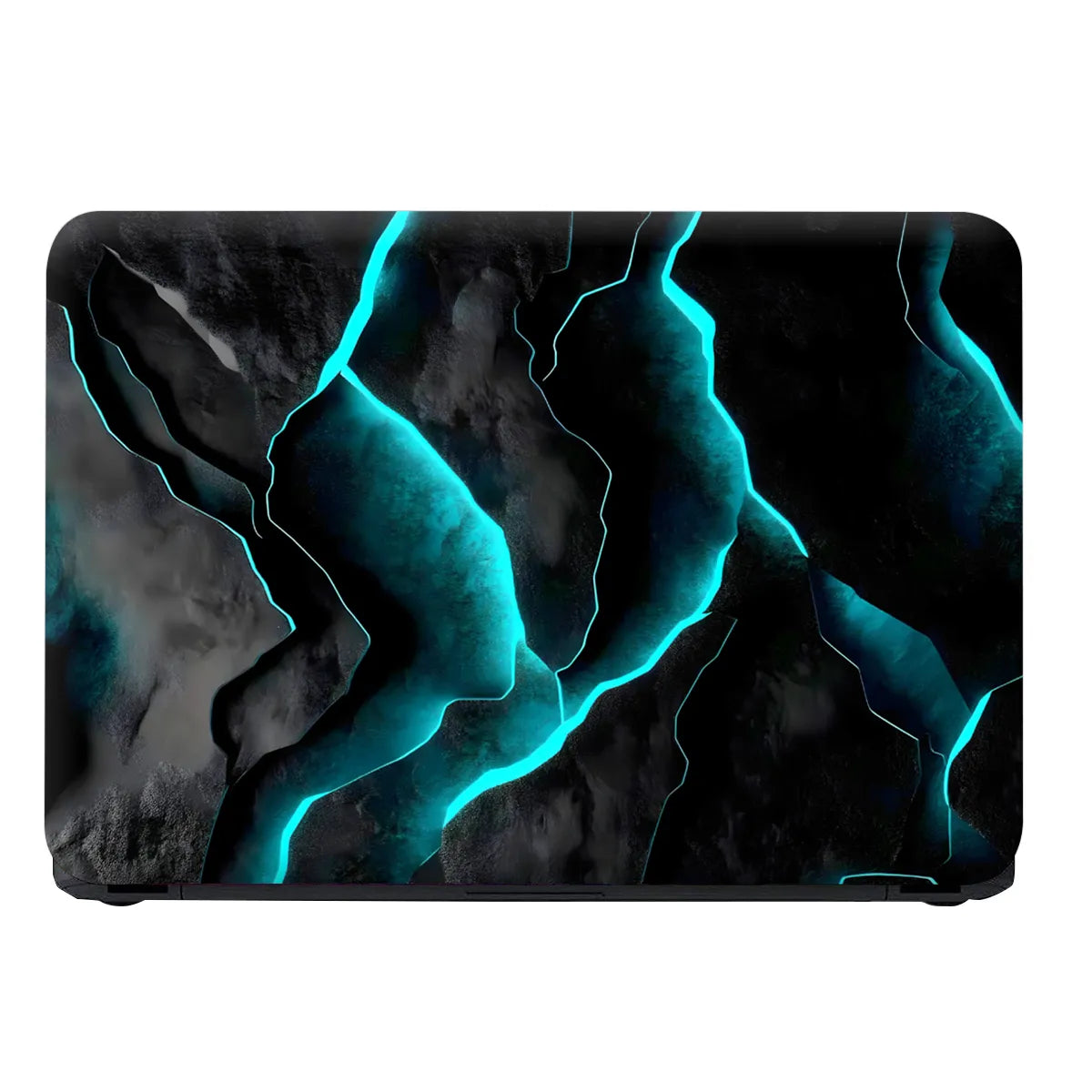 Laptop Skin - Futuristic Abstract Black Blue Texture