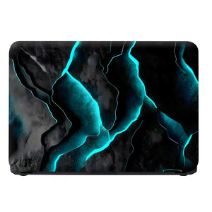 Laptop Skin - Futuristic Abstract Black Blue Texture