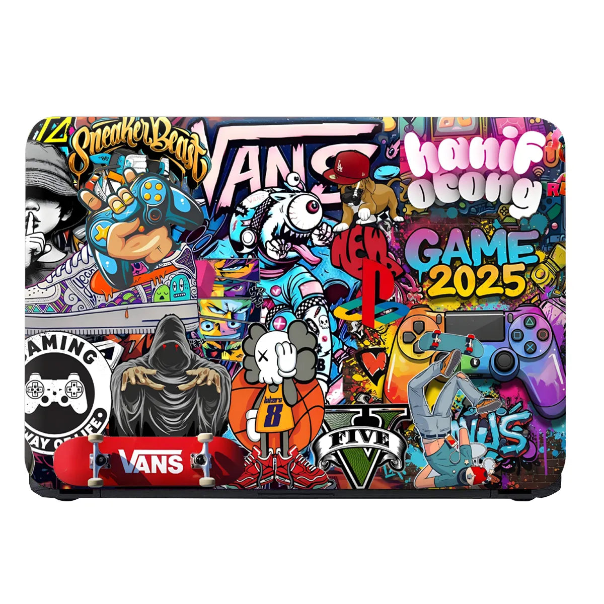 Laptop Skin - Vibrant Street Art Urban Culture Explosion