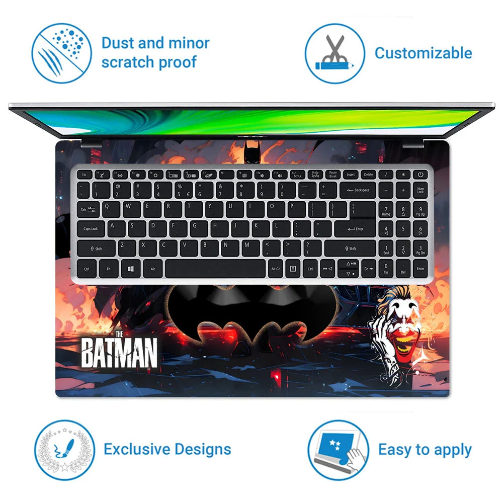 Universal Laptop Skin - Batman Dark Fire Poster