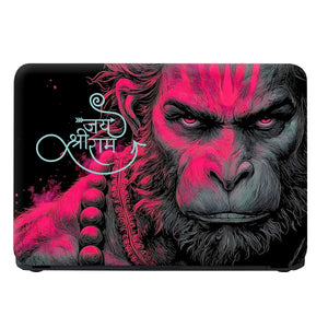 Laptop Skin - Lord Hanuman Neon Art Jai Shree Ram