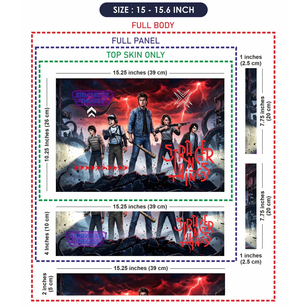 Universal Laptop Skin - Stranger Things Red Storm