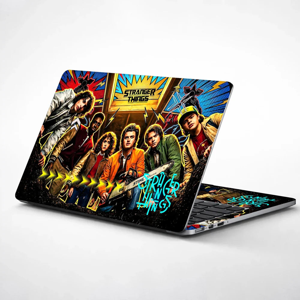 Universal Laptop Skin - Stranger Things Retro Horror Squad Pop Art