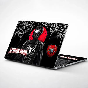 Universal Laptop Skin - Black Red Spider-Man Moon Design