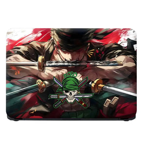 Laptop Skin - Dynamic Anime Warrior Red Action