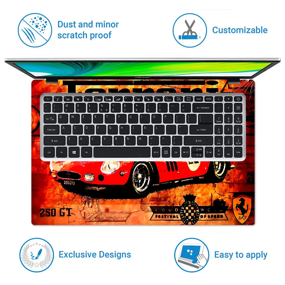 Universal Laptop Skin - Ferrari F40 Red
