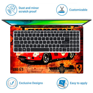 Universal Laptop Skin - Ferrari F40 Red