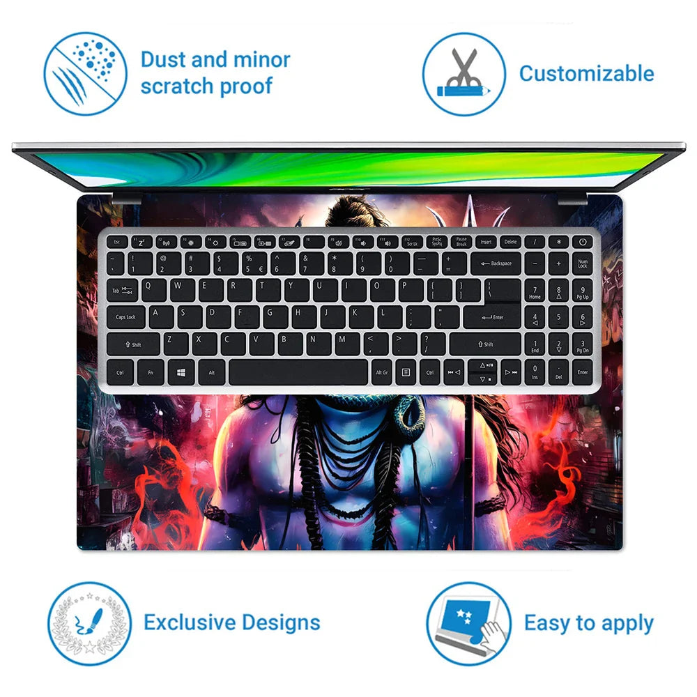 Universal Laptop Skin - Lord Shiva Cosmic Energy
