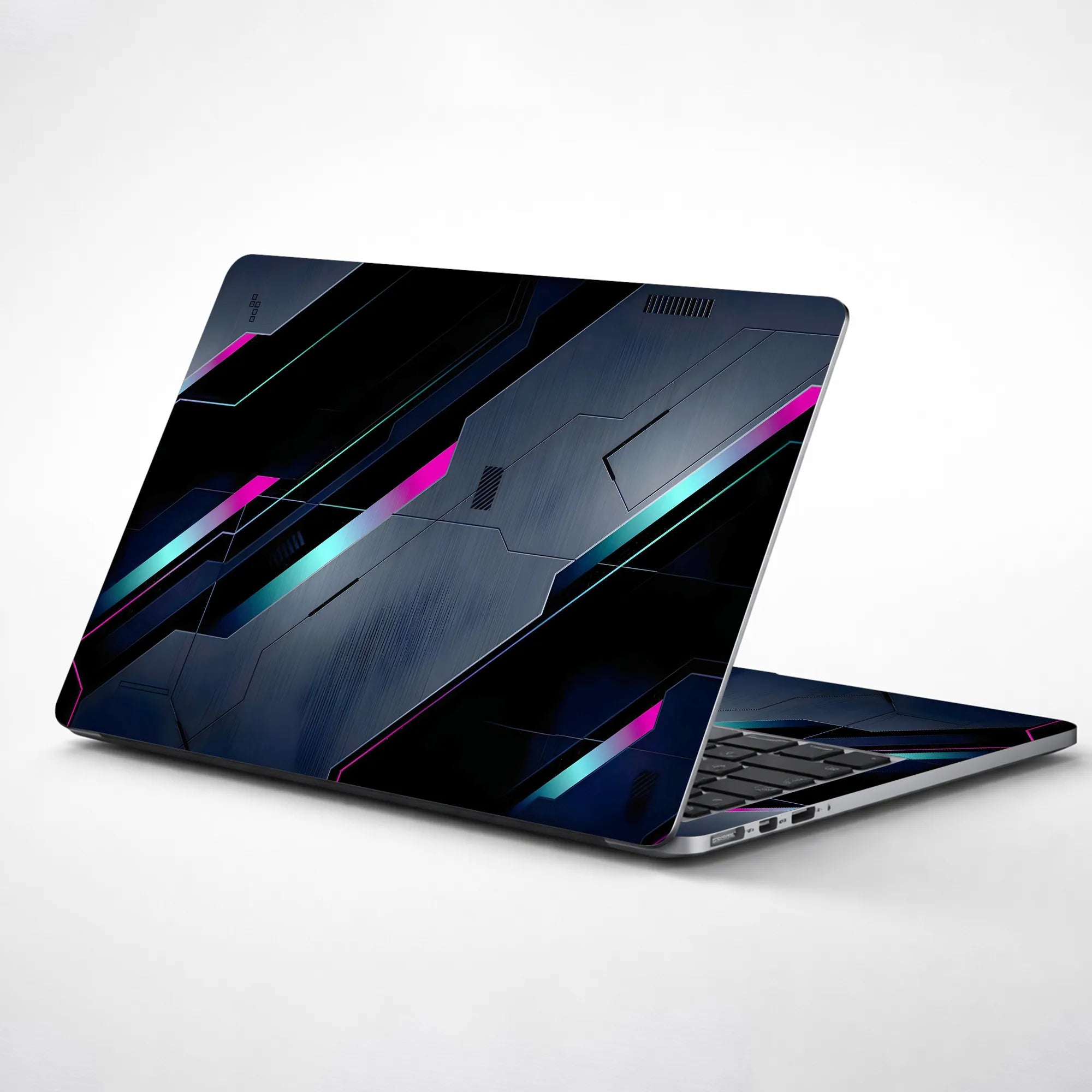 Laptop Skin - Futuristic Digital Art Neon Lines