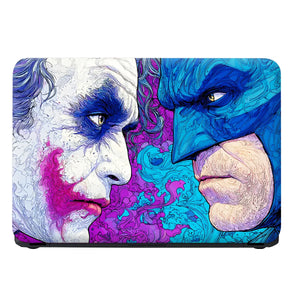 Laptop Skin - Vibrant Comic Style Hero Faceoff