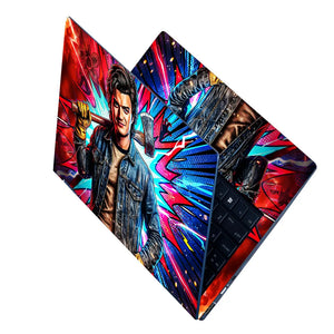 Laptop Skin - Vibrant Pop Art Heroic Portrait Explosion
