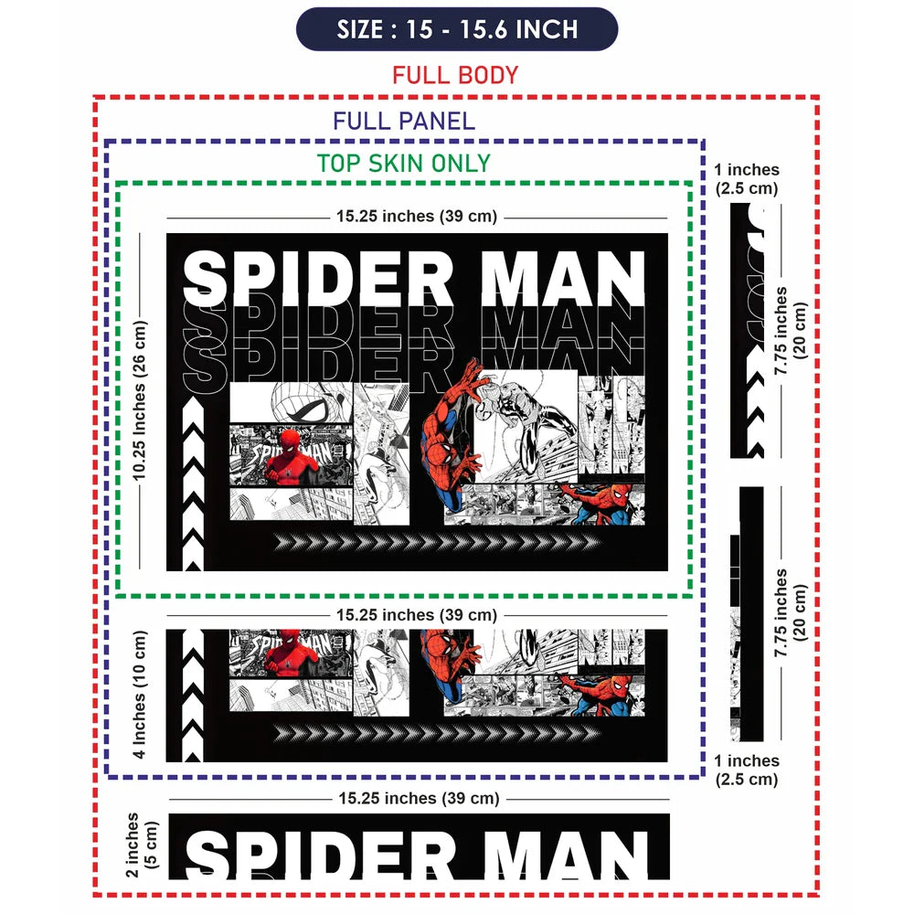 Universal Laptop Skin - Spider-Man Pop Art Comic Print