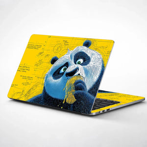 Universal Laptop Skin - Kung Fu Panda Po Yellow Pop Art